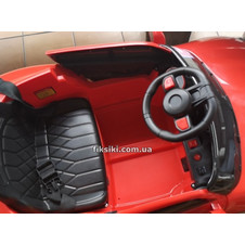Детский электромобиль T-7661 EVA RED BMW, мягкие колеса , красный фото 55