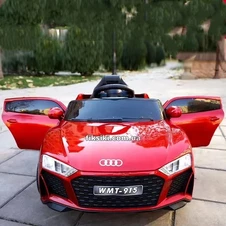 Детский электромобиль T-7662 EVA WHITE, Audi, мягкие колеса , белый фото 33