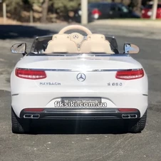 Детский электромобиль ZB188 Mercedes-Maybach S650 Cabriolet, белый фото 11