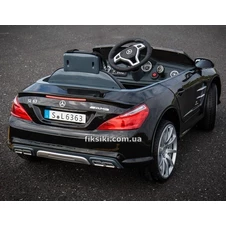 Детский электромобиль SL63 Mercedes Benz AMG, черный фото 11