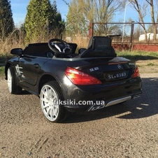 Детский электромобиль SL63 Mercedes Benz AMG, черный фото 44