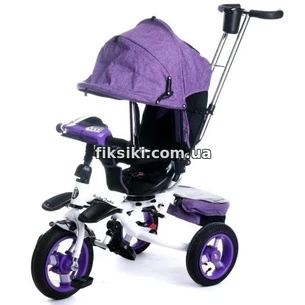 Велосипед трехколесный Baby Trike 6595Ф с фарой, фиолетовый