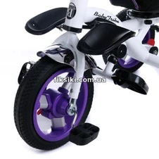 Велосипед трехколесный Baby Trike 6595Ф с фарой, фиолетовый фото 33