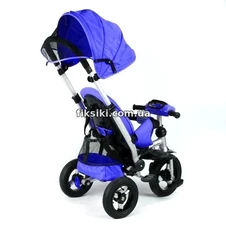 Велосипед трехколесный Baby Trike 698 с фарой, синий фото 11