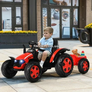 Купить Детский электромобиль M 4573 EBLR-3, трактор, с прицепом