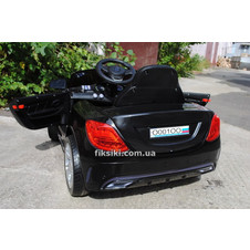 Детский электромобиль T-7620 EVA BLACK Mercedes, мягкие колеса , черный фото 55