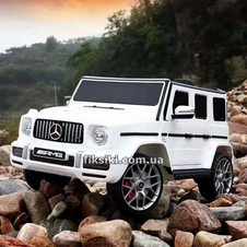 Детский электромобиль T-7849 EVA WHITE джип, Mercedes , белый фото 11
