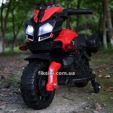 Детский мотоцикл JC919 EVA RED на аккумуляторе, красный фото 55