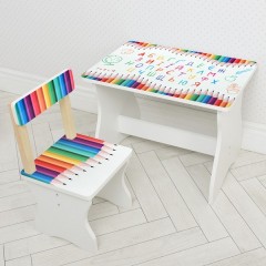 Купить Детский столик 504-77(UA) со стульчиком, карандаши