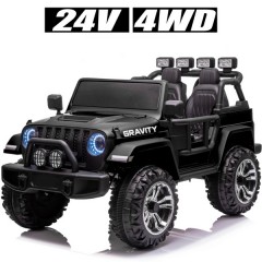 Купить Детский электромобиль M 4572 EBLR-2 (24V) Jeep, двухместный