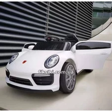 Детский электромобиль M 4611 EBLR-1, Porsche, кожаное сиденье , белый фото 33