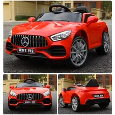 Детский электромобиль M 4612 EBLR-3 Mercedes, мягкое сиденье , красный фото 33