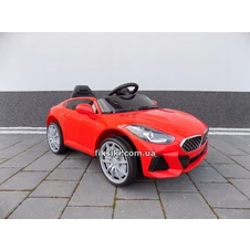 Детский электромобиль M 4613 EBLR-3, BMW, кожаное сиденье , красный фото 11