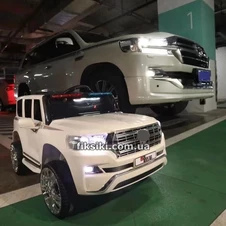 Детский электромобиль M 4609 EBLR-1 Toyota, кожаное сиденье , белый фото 44
