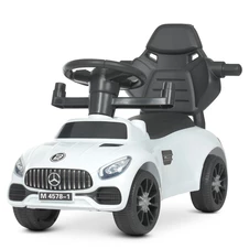Детская каталка-толокар M 4578-1, Mercedes, родительская ручка , белая купить