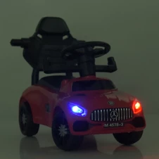 Детская каталка-толокар M 4578-1, Mercedes, родительская ручка , белая фото 55