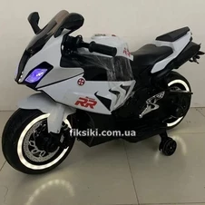 Детский мотоцикл M 4532 EL-1 на аккумуляторе, кожаное сиденье , белый фото 33