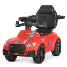 Детская каталка-толокар M 4575-3, Audi, родительская ручка , красная фото 33