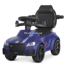 Детская каталка-толокар M 4575-4, Audi, родительская ручка , синяя фото 33