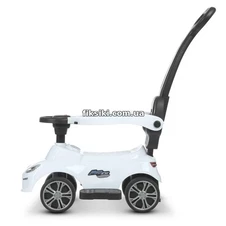 Детская каталка-толокар M 4576-1 Porsche, родительская ручка , белая фото 33