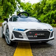Детский электромобиль M 4629 EBLR-1, Audi, мягкое сиденье , белый фото 11