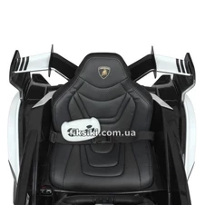 Детский электромобиль M 4633 EBLR-1 Lamborghini, кожаное сиденье , белый фото 16