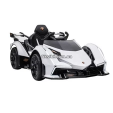 Детский электромобиль M 4633 EBLR-1 Lamborghini, кожаное сиденье , белый фото 44