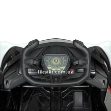 Детский электромобиль M 4633 EBLR-1 Lamborghini, кожаное сиденье , белый фото 88