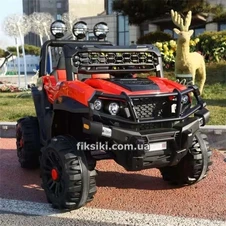 Детский электромобиль M 4620 EBLR-3 джип, мягкое сиденье , красный фото 11