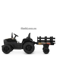 Детский электромобиль M 4623 EBLR-2 (24V), трактор, с прицепом , черный фото 33