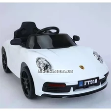 Детский электромобиль M 4699 EBLR-1 Porsche, кожаное сиденье , белый фото 11