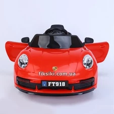 Детский электромобиль M 4699 EBLR-3 Porsche, кожаное сиденье , красный фото 33