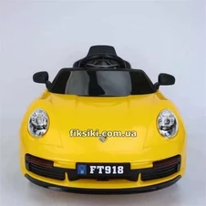 Детский электромобиль M 4699 EBLR-6 Porsche, кожаное сиденье , желтый фото 44