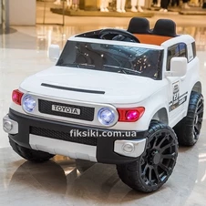 Детский электромобиль M 4618 EBLR-1 Toyota, кожаное сиденье , белый фото 55
