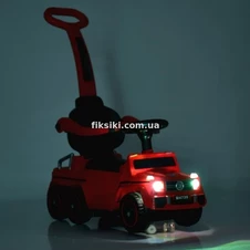 Детская каталка-толокар M 4739-1 Mercedes, родительская ручка , белая фото 44