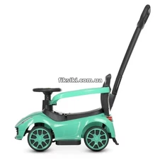 Детская каталка-толокар M 4741-15 Ferrari, родительская ручка , мятная фото 33