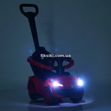 Детская каталка-толокар M 4741-15 Ferrari, родительская ручка , мятная фото 55