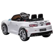 Детский электромобиль M 5669 EBLR-1, Chevrolet CAMARO, мягкое сиденье , белый фото 11