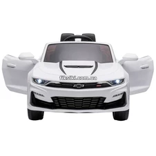Детский электромобиль M 5669 EBLR-1, Chevrolet CAMARO, мягкое сиденье , белый фото 33