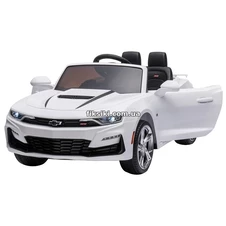Детский электромобиль M 5669 EBLR-1, Chevrolet CAMARO, мягкое сиденье , белый фото 44