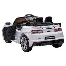 Детский электромобиль M 5669 EBLR-1, Chevrolet CAMARO, мягкое сиденье , белый фото 55