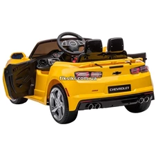 Детский электромобиль M 5669 EBLR-6, Chevrolet CAMARO, мягкое сиденье , желтый фото 44