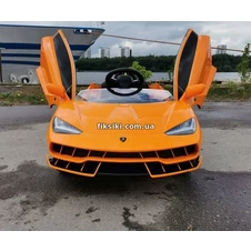 Детский электромобиль M 4319 EBLR-7, Lamborghini, кожаное сиденье , оранжевый фото 11