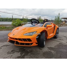 Детский электромобиль M 4319 EBLR-7, Lamborghini, кожаное сиденье , оранжевый фото 33