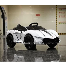 Детский электромобиль M 4796 EBLR-1, Lamborghini, кожаное сиденье , белый фото 44