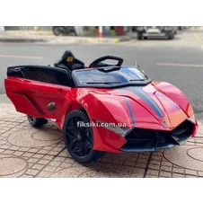 Детский электромобиль M 4796 EBLR-3, Lamborghini, кожаное сиденье , красный фото 44
