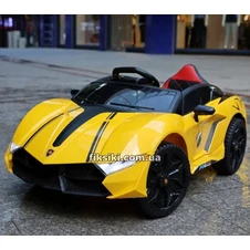 Детский электромобиль M 4796 EBLR-6, Lamborghini, кожаное сиденье , желтый фото 44
