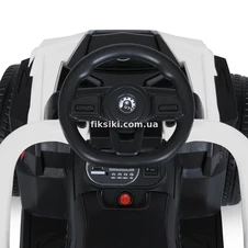 Детская каталка-толокар M 4802-1, с родительской ручкой , белая фото 66
