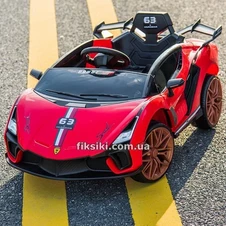 Детский электромобиль M 4637 EBLR-3 Lamborghini, кожаное сиденье , красный фото 44