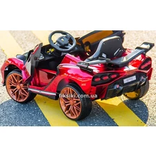 Детский электромобиль M 4637 EBLR-3 Lamborghini, кожаное сиденье , красный фото 55